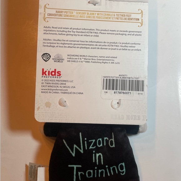 Harry Potter baby set NEW wrist rattlers, mirror toy, sensory blanket/teether - Picture 3 of 9